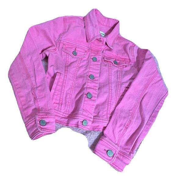 JACKET Old Navy Girls Pink Jean Jacket Size Large - Picture 7 of 15